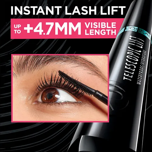 Máscara Loréal Paris Telescopic Lift Waterproof 10 Ml Negra