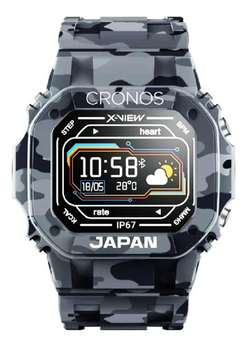 Reloj Smartwatch Cronos Japan Color Camuflado