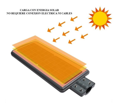 Imagen 4 de 10 de Reflector Solar Luminaria Calle Potente Luz Led 90w Sensor