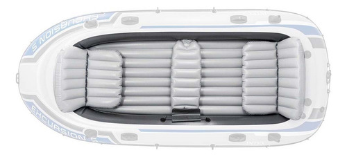 Kit 3 Assentos Infláveis Removíveis Bote Excursion 5 Intex Cor Branco