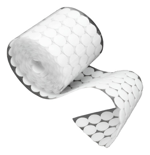 Velcro 1,000 Pares 20mm Blanco Puntos Autoadhesivos Mayoreo