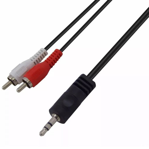 Cable De Audio 2 Rca Macho Mini Plug 3,5 De Resistente Ramos
