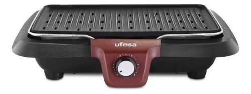 Parrilla Eléctrica Ufesa Bb7650 Negra Y Bordo