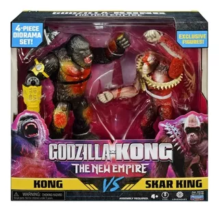 Godzilla X Kong: Kong Vs Skar King Set 2 Figuras New Empire