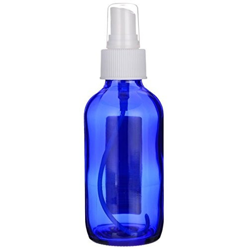 Botella De Vidrio Premium Life Blue Con Spray Unidad De 4 Oz