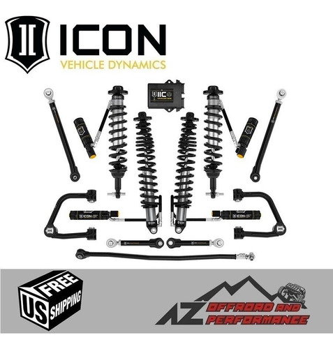Icon Stage 8 Suspension Kit (tubular) For 3-4  Lift 21'- Zzf