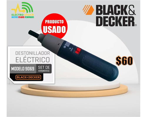 Destornillador Inalámbrico Black & Decker + Herramientas