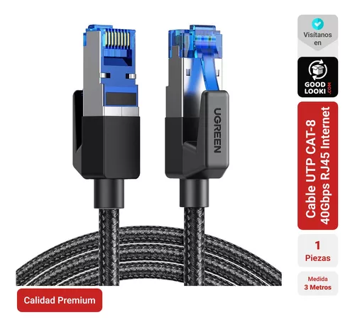 Cable Cat 8 Utp Red Internet 40gbp Rj45 Pc Consola Tv Camara