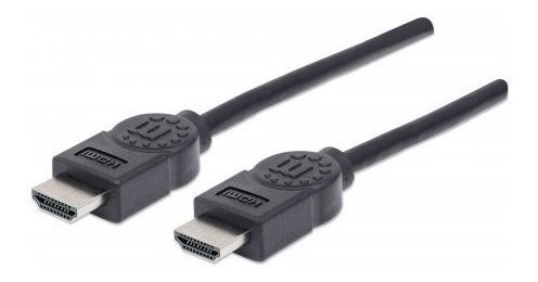 Imagen 2 de 7 de Cable Hdmi Macho/macho 1,8 Mts 4k Blindado | Manhattan