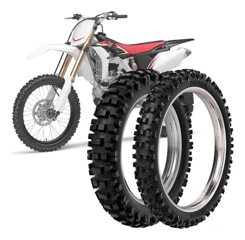 Cubiertas Cross 90 90 21 + 110 100 18 Rinaldi Rmx35 - Moto26