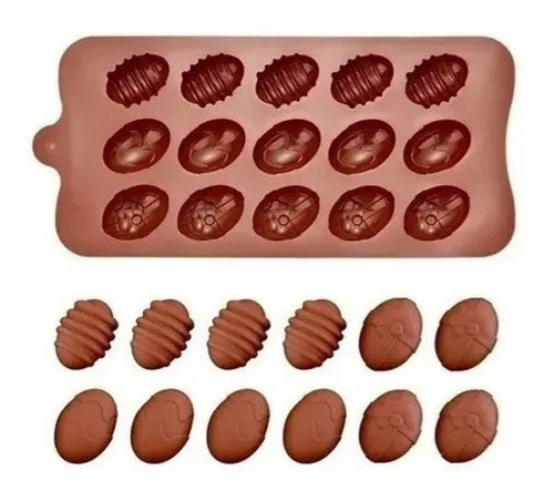 Molde Huevos De Pascua De Silicona Chocolates Bombones Nuevo