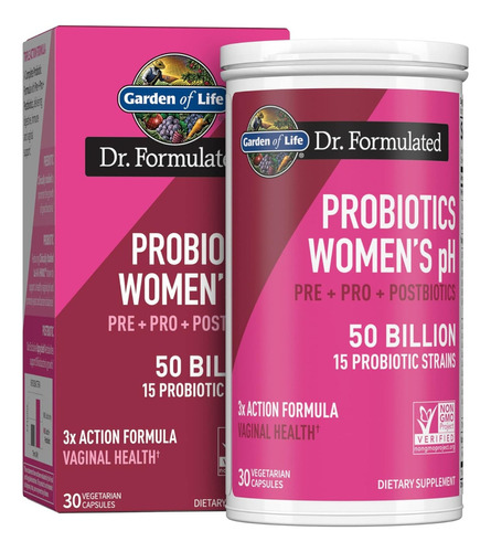 Probióticos Para Mujer Ph Garden Of Life 30 Capsulas