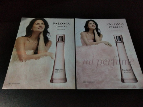 (pf879) 2 Publicidades Perfume * Paloma Herrera