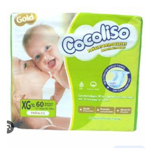 Pañales Cocoliso Talla Xg De 60 Unidades