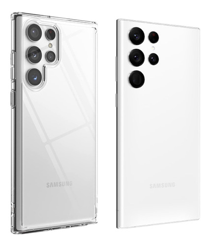 Estuche Forro Rigido Transparente Para Samsung S22 Ultra 