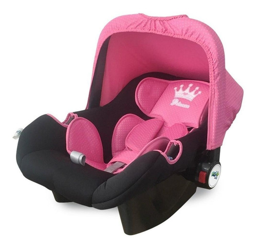 Bebê conforto Maxi Baby Double Face Princesas preto e rosa