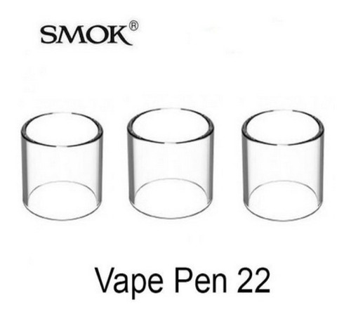 Pack 3 Vidrios Pirex Para Vaper Smok Pen 22 Llevas 3 Unid