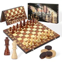 Comprar Juego De Ajedrez Damas Backgammon Magnético 15.4 Portátil