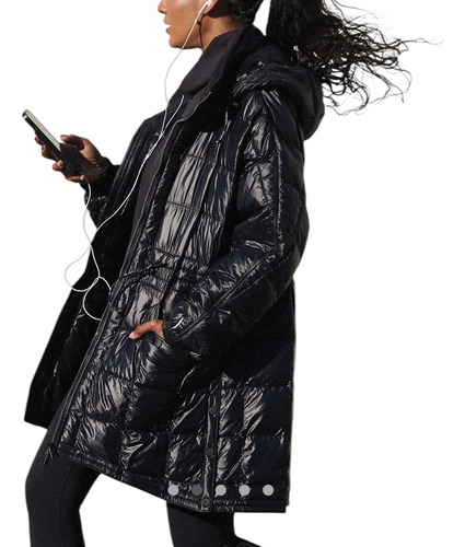 Free People Campera De Pluma Sintética Talle S Y L