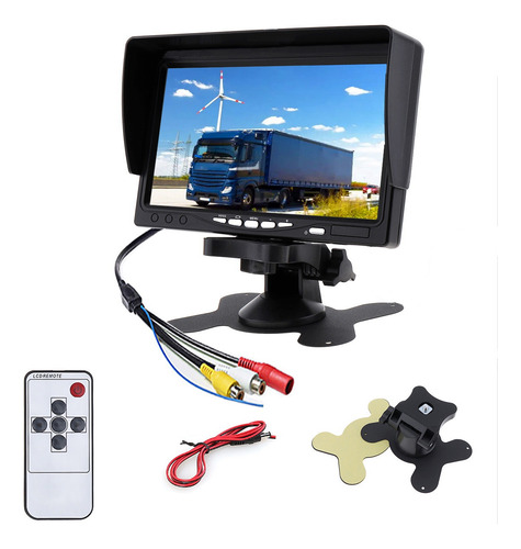 Monitor Hd A Color Tft Lcd De 12v-24v De 7 Pulgadas Para Coc