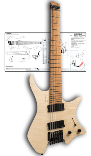 Plano Para Luthier Guitarra Strandberg Boden 7 (a Escala)