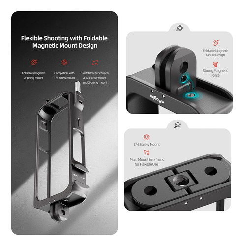 Aluminium Protector For Insta360 X3, Metal Durad...