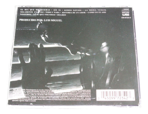 Luis Miguel - Segundo Romance, Cd 1994 Warner (Usado)