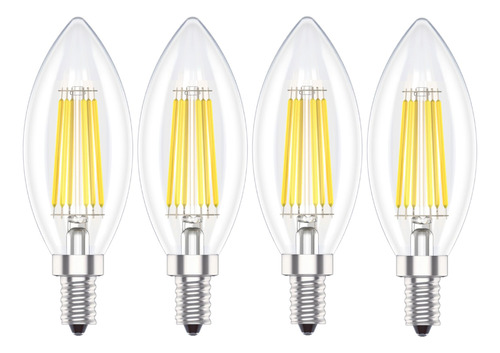 Ligheet Bombillas Led De Candelabro E12, Equivalente A 60 W,