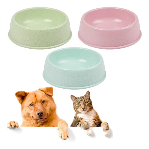 Plato Tazon Comedero Bebedero Mascotas Perro Gato Plastico