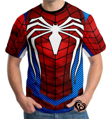 Camiseta Homem Aranha Plus Size Herois Masculina Blusa