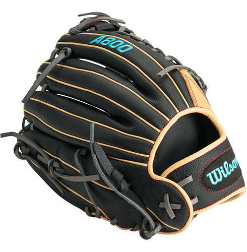 Guante Beisbol Wilson A800 Negro Crema 12.5 In Juvenil