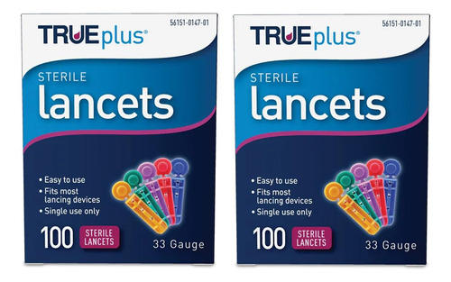 Trueplus Lancetas Esteriles Calibre 33 (200 Ct)