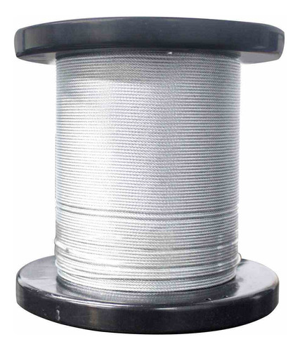  Cable De Acero Galvanizado 7x7 1/4  Rollo 100m Weston 