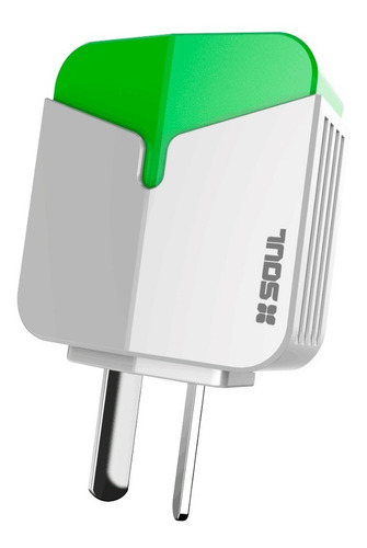 Imagen 2 de 2 de Cargador 2 Entradas Usb Cable Micro Usb