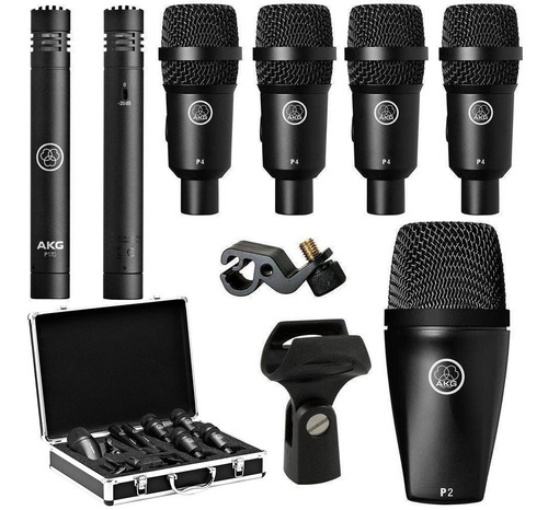 Kit Akg Drum Set Session I Para Bateria 7 Pecas