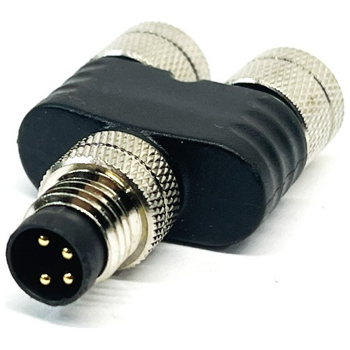 Conector Y M8 4 Pinos 2 Fêmea X 1 Macho Para Sensor