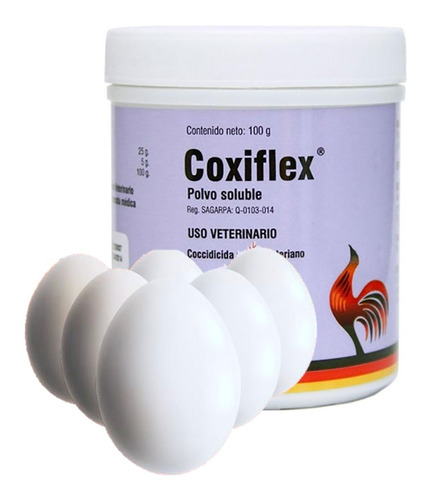 Coxiflex Polvo 100gr &  Huevos Saludables  & Vetinova