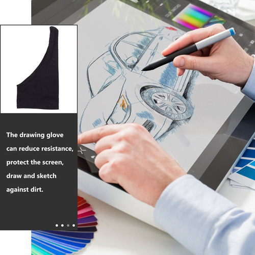 Guantes De Dibujo Antideslizantes Para Dibujar Con Gráficos,