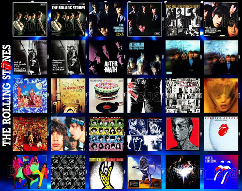 Póster Carátulas Discografía Albumes - Rolling Stones