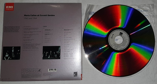 Imagem 3 de 3 de Frt Grátis Maria Callas Convent Garden 1962-64 Laserdisc