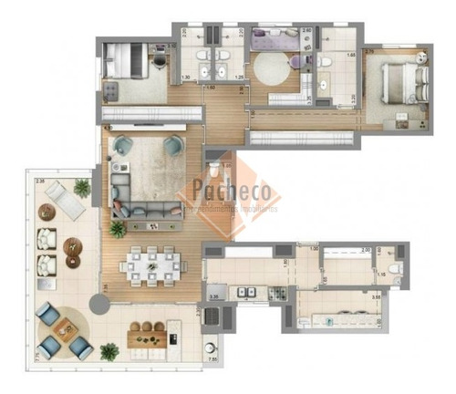 Imagem 4 de 7 de Apartamento Na Vila Mariana, 163 M², 03 Suítes, 03 Vagas, R$ 1.637.000,00 - 1459