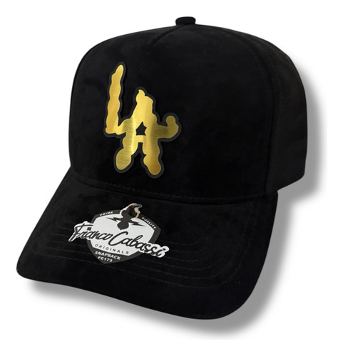 Gorra La Nubes Placa Gold Premium Snapback Rg Caps Negro Ajustable