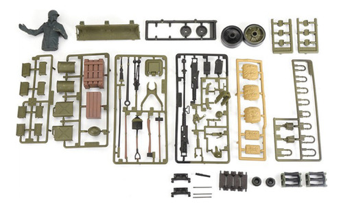 Para 1/16 Henglong Tank 3898-1 Sherman M4a3 Rc Tank Soldier