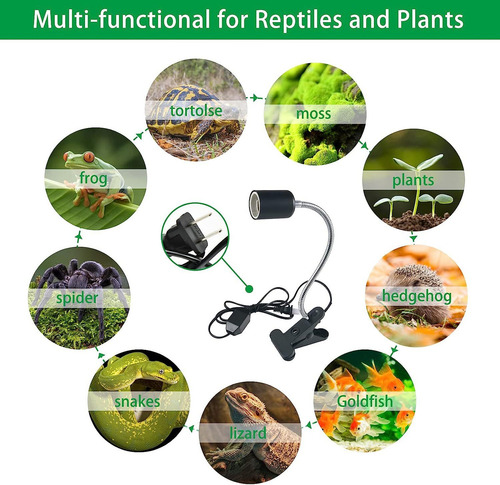 Foco Calor Para Reptiles Tortugas Lámpara Uva Uvb 50w