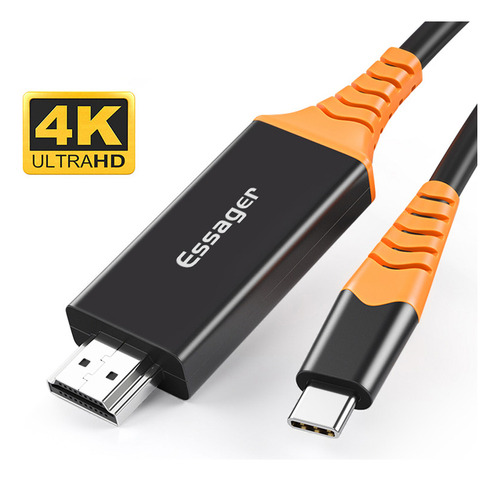 Cable Essager E-cx01 Para Macbook iPad Pro 4k Hdmi A Type-c