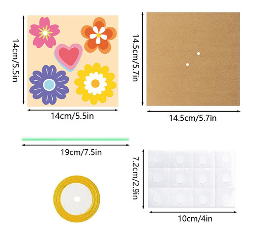 Kit De Artesanía De Flores, Haga Su Propio Ramo 6 Piezas