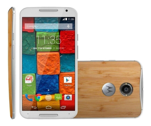  Moto X (2nd Ger) 32 Gb Branco/bambu 2 Gb Ram Ótimo E Barato