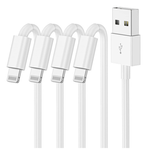 Cargador Para iPhone De 6 Pies De Largo, 4 Cables De Carga R