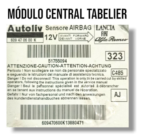 Kit Painel Tabelier Linea Lx 1.9 16v 127cv Flex 2010 Manual (Usado)
