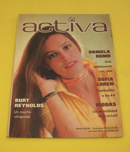 Daniela Romo Revista Activa 1978 Burt Reynolds Sofia Loren 